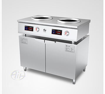 分体组合型电磁双头炒灶